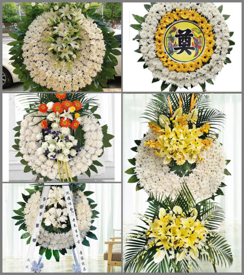 山东青岛莱西市龙水街道星河庄村花圈速递